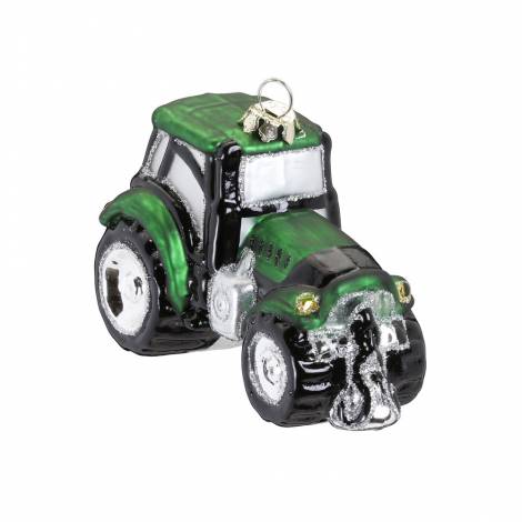 Traktor juletræskugle - grøn