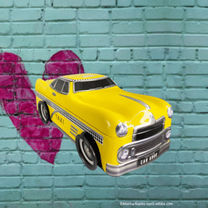 Kagedåse Yellow Cab c