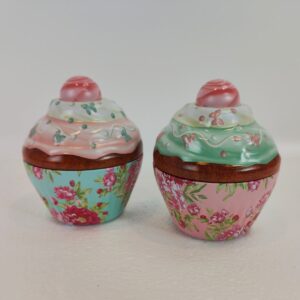 Kagedåse Cupcake med roser 2 stk