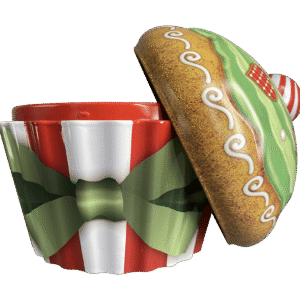 Kagedåse Jule cupcake stribet a