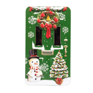 Kagedåse Julepyntet grøn dør