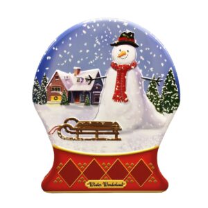 Snemand med kælk kage dåse