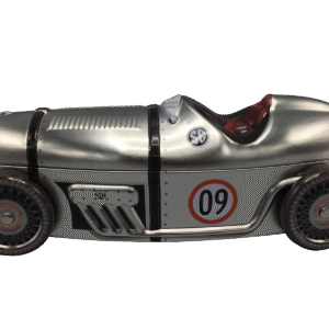 Kagedåse Sølv racer bil nr. 9