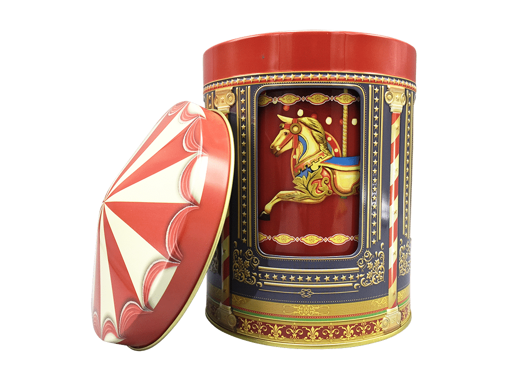 karrusel_spile_kaged_se_med_heste_a.png Kagedåse Karrusel spilledåse med heste a