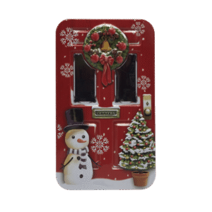 Kagedåse Julepyntet rød dør