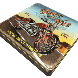 Kagedåse Retro Born to be wild motorcykel