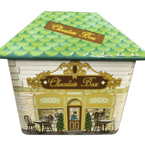 Kagedåse hus til chokolade grøn