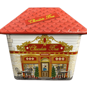 Kagedåse hus til chokolade rød