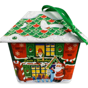 Kagedåse Julemandens hus