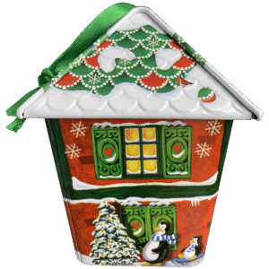 Kagedåse Julemandens hus a