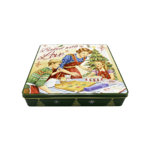 Kagedåse Jul baked with love grøn a