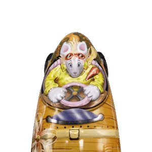 Kagedåse Fru Påskehares bil