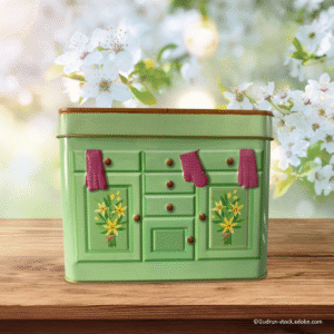 Kagedåse kommode med påske tema