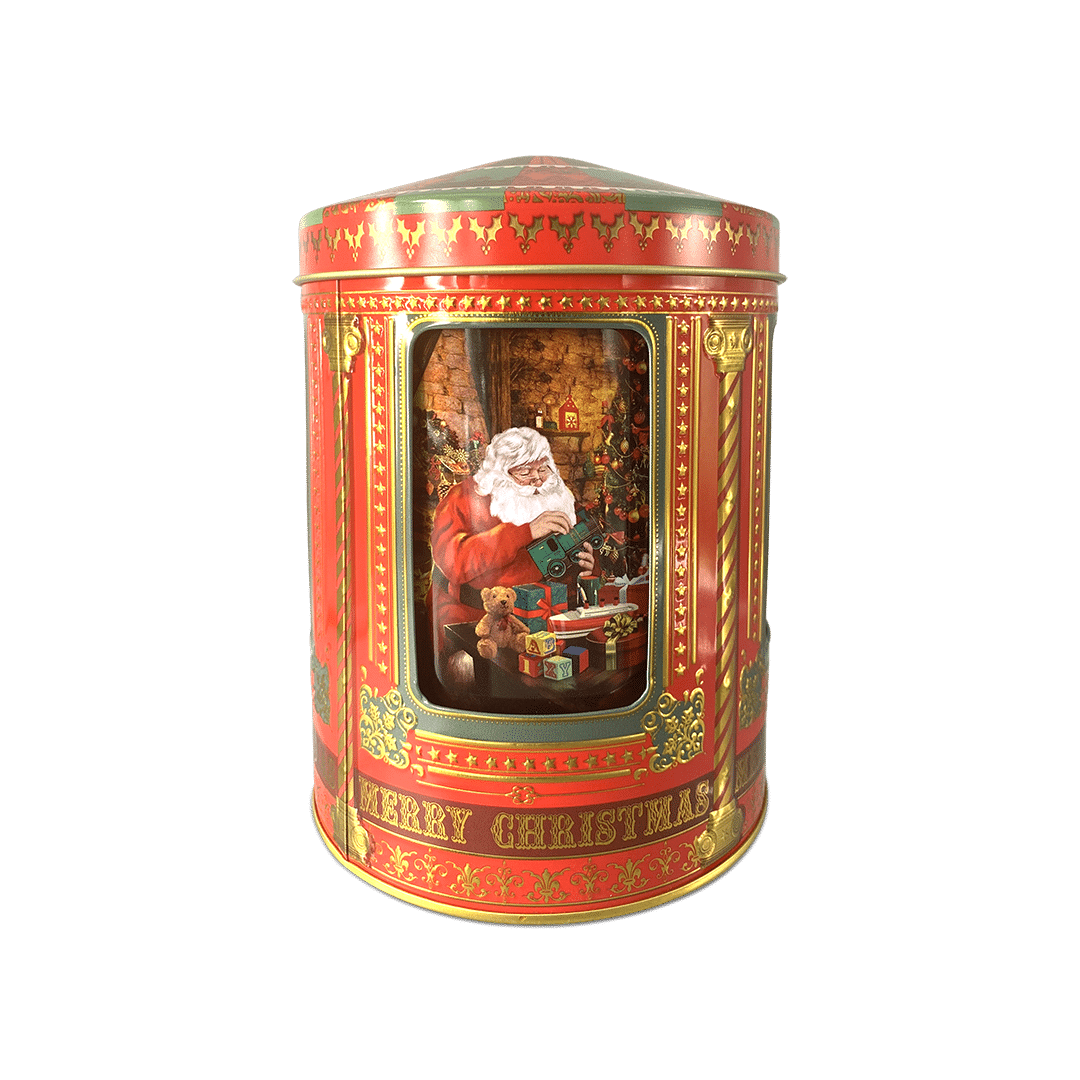 julemandens_spilled_se.png Kagedåse - Julemandens spilledåse lille