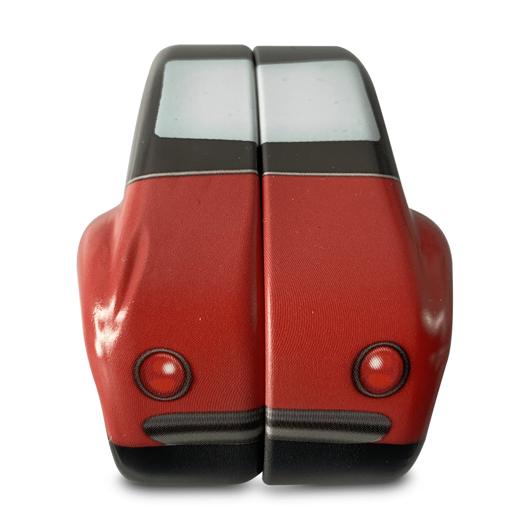 Kagedåse Rød mini Boble bil nr.6 b