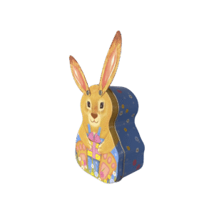 Kagedåse Påskehare blå a