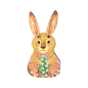 Kagedåse Påskehare rosa