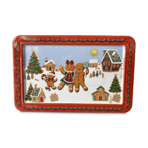 Kagedåse med honningkage figurer