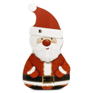 Kagedåse 3 stk med snemand, Rudolf og julemand