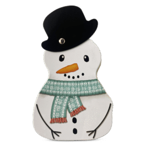 Kagedåse 3 stk med snemand, Rudolf og julemand a