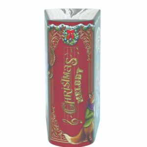 Kagedåse med skovens julekor i grøn a