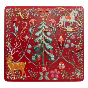 Kagedåse Julenostalgi i rød