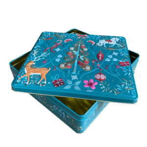 Kagedåse Julenostalgi i blå a