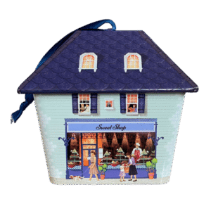 Kagedåse hus med slik og kaffe butik