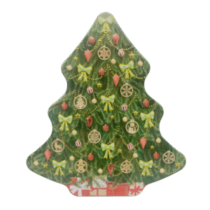 Kagedåse pyntet juletræ