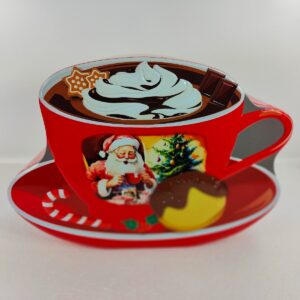 Julemandens cacao kop kagedåse