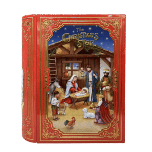 Juleevangeliet store bog - kagedåse