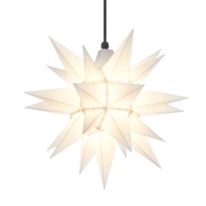 Advent Stjerne 40cm hvid plast