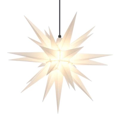 Advent stjerne udvendig hvid 68 cm