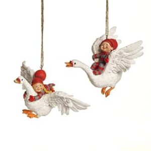 Babynisserne flyver over nissebyen