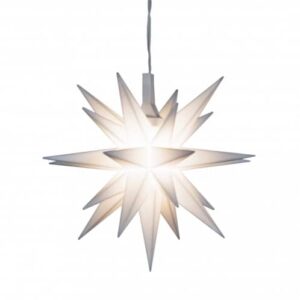 Advent stjerne hvid 8 cm