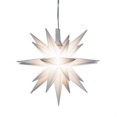 Advent stjerne hvid 8 cm