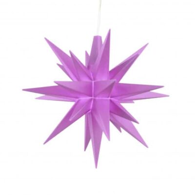 8 cm lilla ministjerne – 2025 årsstjerne – Plast med LED b