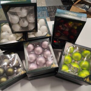 Restsalg Ø 6,7 cm juletræskugler 12 ks