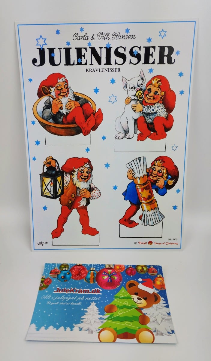 Kravlenisser af Clara og Vilhem Hansens Nissernes verden A4 b