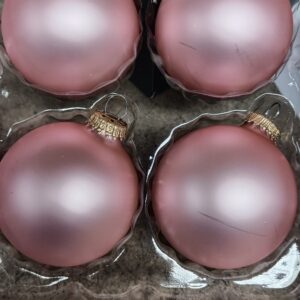 8 cm rosa glaskugler