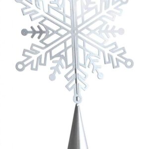 Sølv snefnug topstjerne 20 cm