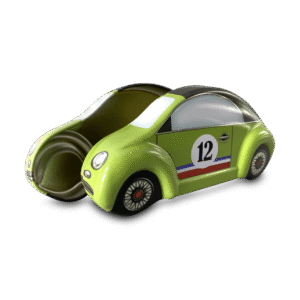 Kagedåse Mini racerbil nr.12 a