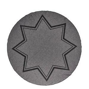 Juletræstæppe Ø 120 cm med stjerne