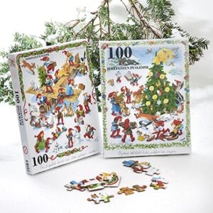 Nissernes jul puslespil med juletræet