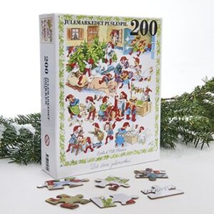 Nissernes Jul puslespil med den travle juletid