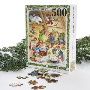 Nissernes jul puslespil på hø loftet