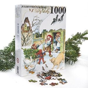 Nissernes jul puslespil med nissefar og nissemor