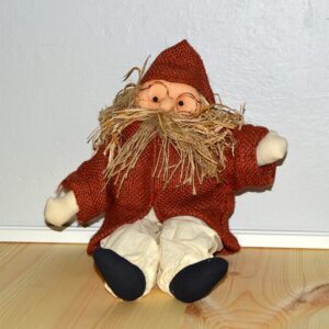 Smuk gammel julemand i antik rød