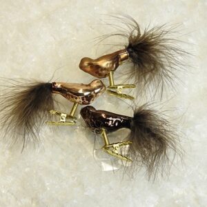 Fugle på clips i kobber