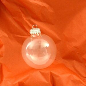 Klare gennemsigtige juletræskugler Ø 6.7 cm